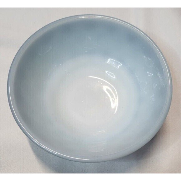 Vintage Fire King Kimberly Diamond Blue Ombre Ramekin Anchor Hocking - Picture 3 of 3